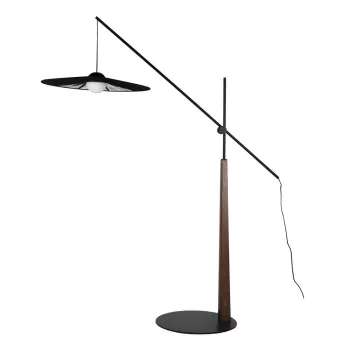 Lampadar negru/in culoare naturala inchisa (inaltime 200 cm) Belle - Zuiver imagine