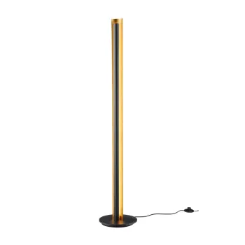 Lampadar negru LED cu intensitate reglabila (inaltime 142,5 cm) Texel - Trio imagine