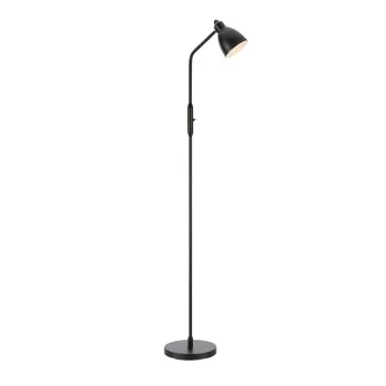 Lampadar negru mat cu abajur din metal (inaltime 143 cm) Story - Markslojd imagine