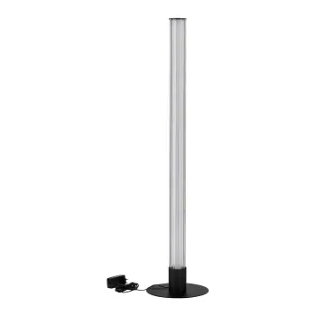 Lampadar negru mat LED cu intensitate reglabila din aluminiu cu abajur din sticla (inaltime 130 cm) Glovia - Nova Luce imagine