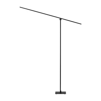 Lampadar negru mat LED cu structura flexibila/cu intensitate reglabila din metal (inaltime 144 cm) Tenso - Nova Luce imagine