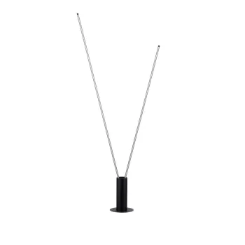 Lampadar negru mat LED cu structura flexibila din metal (inaltime 181 cm) Kimolia - Nova Luce imagine