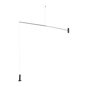 Lampadar negru mat LED din metal (inaltime 250 cm) Voice - Nova Luce imagine