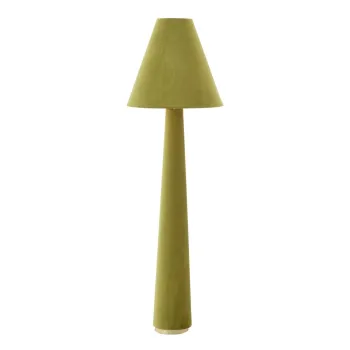 Lampadar verde cu abajur textil (inaltime 168 cm) Devia - Light & Living imagine