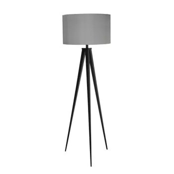 Lampadar Zuiver Tripoad, negru - gri imagine