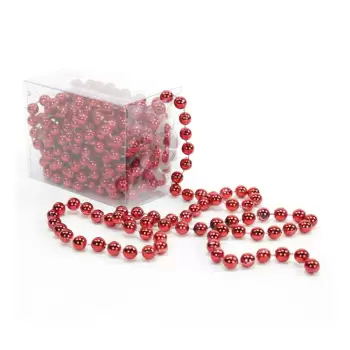 Lant decorativ Unimasa Balls, lungime 5 m, rosu imagine