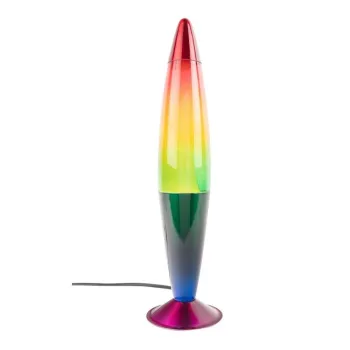 Lava lamp verde din sticla (inaltime 41,5 cm) Rainbow Rocket Lava - Leitmotiv imagine