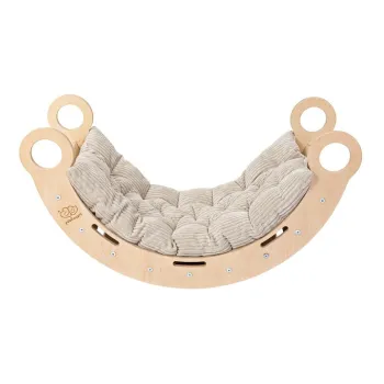 Leagan din lemn de pin bej/natural 39x75x38 cm Montessori - Meowbaby imagine