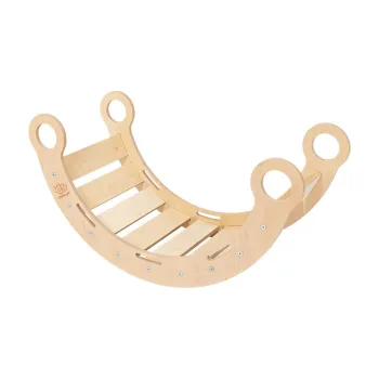Leagan din lemn de pin in culoare naturala 39x75x38 cm Montessori - Meowbaby imagine