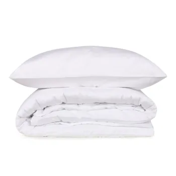 Lenjerie de pat alba din bumbac satinat pentru pat dublu, extinsa 240x220 cm Elegant - Mijolnir imagine