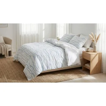 Lenjerie de pat alba pentru pat dublu 200x200 cm Serenity - Mijolnir imagine