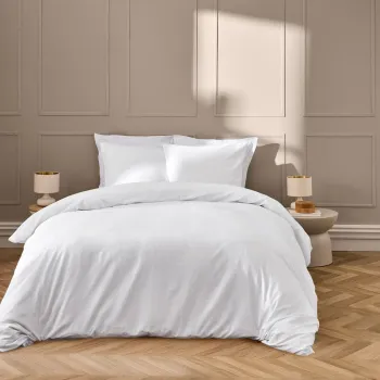 Lenjerie de pat alba pentru pat dublu, extinsa 240x220 cm Linella - douceur d'interieur imagine