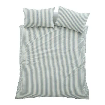 Lenjerie de pat albastrApentru pat de o persoanA135x200 cm Cotton Rich Woven Stripe aEURPineapple Elephant imagine