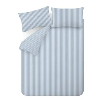 Lenjerie de pat albastrApentru pat dublu/extinsAcu 3 piese 230x220 cm Epping Textured Stripe aEURCatherine Lansfield imagine