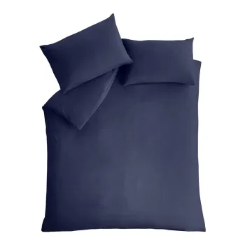 Lenjerie de pat albastru-inchis pentru pat dublu 200x200 cm So Soft Easy Iron - Catherine Lansfield imagine