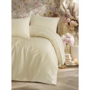 Lenjerie de pat bej pentru pat de o persoana 200x140 cm Elegant - Mijolnir imagine
