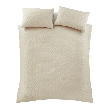 Lenjerie de pat bej pentru pat dublu/extinsa 230x220 cm Jacob Geo - Catherine Lansfield imagine