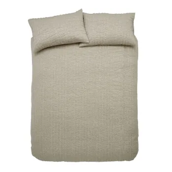 Lenjerie de pat bej pentru pat dublu/extinsa 230x220 cm Tamba Stripe - Pineapple Elephant imagine