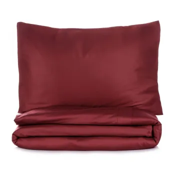 Lenjerie de pat burgundy pentru pat de o persoana 200x140 cm Elegant - Mijolnir imagine