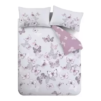 Lenjerie de pat Catherine Lansfield Butterfly, 135 x 200 cm imagine