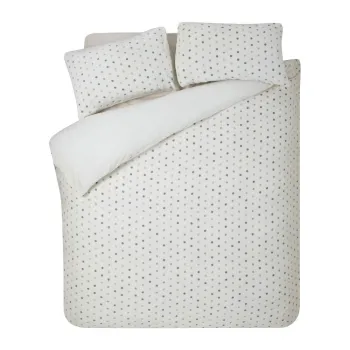 Lenjerie de pat crem din microplus/cocolino pentru pat de o persoana 135x200 cm Cosy Spot - Catherine Lansfield imagine