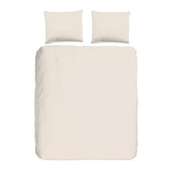 Lenjerie de pat din bumbac Good Morning, 220 x 240 cm, bej imagine