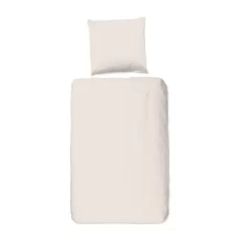 Lenjerie de pat din bumbac Good Morning Universal, 140 x 220 cm, bej imagine