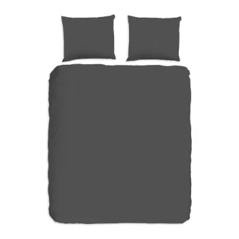 Lenjerie de pat din bumbac Good Morning Universal, 200 x 220 cm, gri imagine