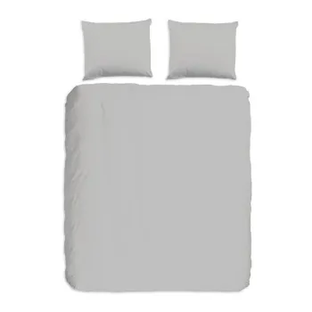 Lenjerie de pat din bumbac Good Morning Universal, 200 x 220 cm, gri deschis imagine