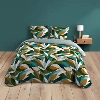 Lenjerie de pat din bumbac pentru pat dublu/extinsa cu 3 piese 240x220 cm Swan - douceur d'interieur imagine