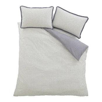 Lenjerie de pat din bumbac percal pentru pat dublu/extinsAcu 3 piese 230x220 cm Amelie aEURBianca imagine