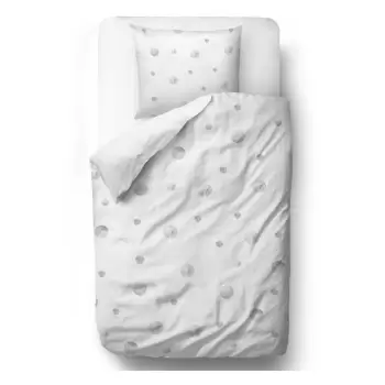 Lenjerie de pat din bumbac satinat Butter Kings Watercolour Spots, 135 x 200 cm imagine
