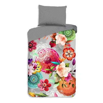 Lenjerie de pat din flanela pentru pat de o persoana 140x200 cm Isarea - HIP imagine