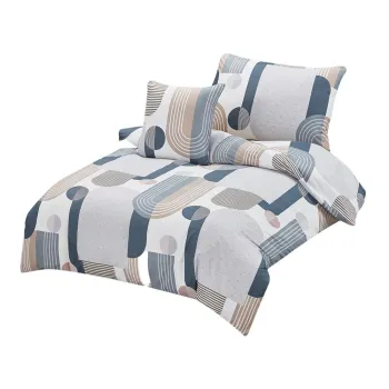 Lenjerie de pat din microsatin pentru pat de o persoana cu 3 piese 140x200 cm Beryl - My House imagine