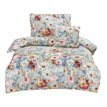 Lenjerie de pat din microsatin pentru pat de o persoana cu 3 piese 140x200 cm Rachel - My House imagine