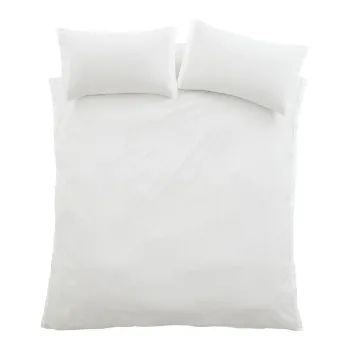 Lenjerie de pat gri deschis din bumbac percal pentru pat dublu cu 3 piese 200x200 cm Seersucker Woven Stripe aEURBianca imagine