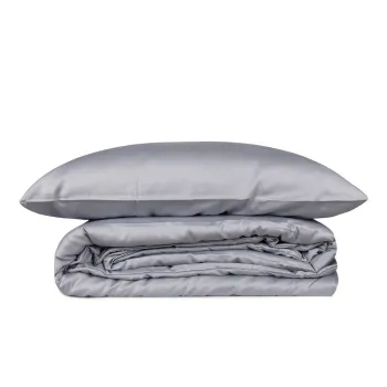 Lenjerie de pat gri din bumbac satinat pentru pat dublu/extinsa 240x220 cm Elegant - Mijolnir imagine