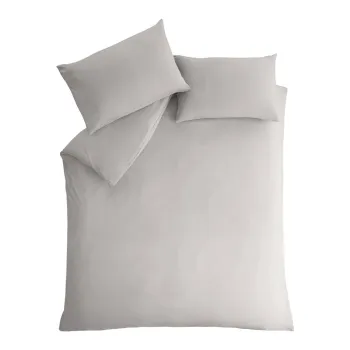 Lenjerie de pat gri pentru pat de o persoana 135x200 cm So Soft Easy Iron - Catherine Lansfield imagine