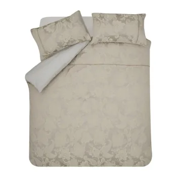 Lenjerie de pat maro deschis din jacquard pentru pat dublu 200x200 cm Opulent Jacquard - Catherine Lansfield imagine