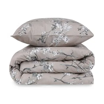 Lenjerie de pat maro din bumbac ranforce pentru pat dublu/extinsa 240x220 cm Chicory - Mijolnir imagine