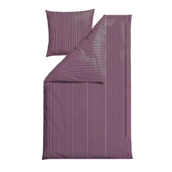 Lenjerie de pat mov din bumbac pentru pat de o persoana 140x200 cm Cheerful - Sodahl imagine