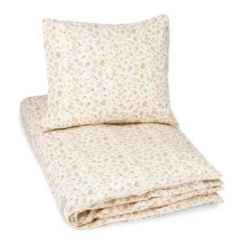 Lenjerie de pat pentru copii, bej din bumbac organic pentru patut 70x100 cm Augusta - Cam Cam Copenhagen imagine