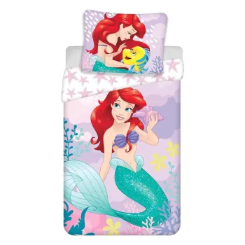 Lenjerie de pat pentru copii din bumbac pentru pat de o persoana 140x200 cm Ariela 