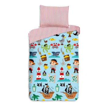 Lenjerie de pat pentru copii din bumbac pentru pat de o persoana 140x200 cm Caribbean - Good Morning imagine