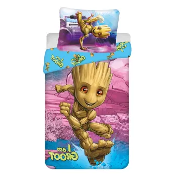 Lenjerie de pat pentru copii din bumbac pentru pat de o persoana 140x200 cm Groot - Jerry Fabrics imagine