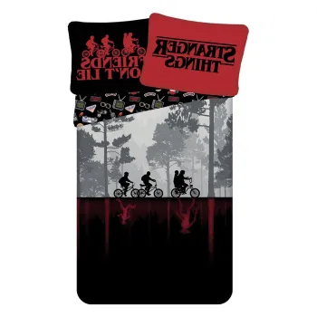 Lenjerie de pat pentru copii din bumbac pentru pat de o persoana 140x200 cm Stranger Things 