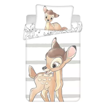 Lenjerie de pat pentru copii din bumbac pentru patut 100x135 cm Bambi - Jerry Fabrics imagine