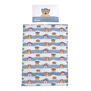 Lenjerie de pat pentru copii din bumbac pentru patut 100x135 cm Paw Patrol - Roba imagine