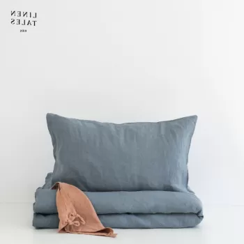 Lenjerie de pat pentru copii din in pentru pat de o persoana 140x200 cm - Linen Tales imagine