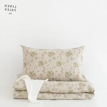 Lenjerie de pat pentru copii din in pentru pat de o persoana 140x200 cm - Linen Tales imagine
